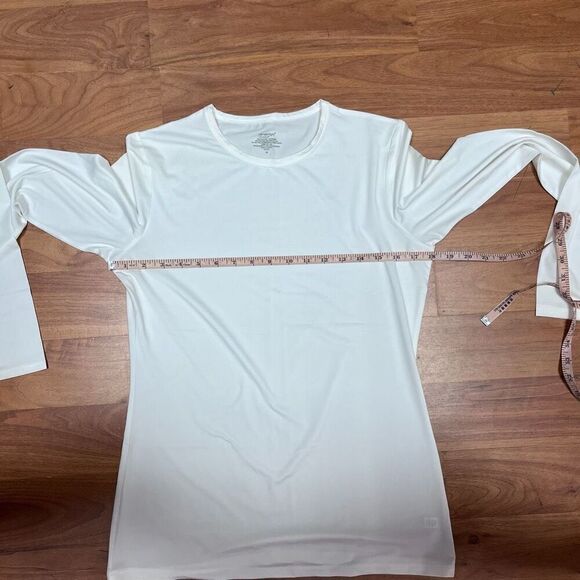 Climate Right by Cuddl Duds Womens White 2 Piece Base Layer Pajamas Set Medium - Picture 6 of 15